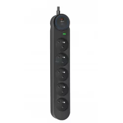 Extension cord 5 sockets Art F2110 3 m fekete