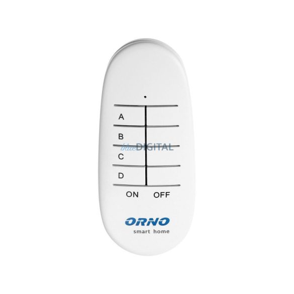 Távirányító egység a süllyesztett kapcsolók és aljzatok vezeték nélküli vezérléséhez, 4 csatorna, ORNO Smart Home (OR-SH-1752)