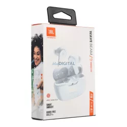  JBL IP54 IPX2 Wave Beam vezeték nélküli fülhallgató, fehér