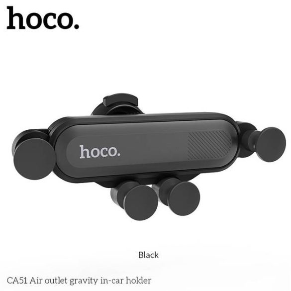 HOCO autós tartó Levegőkimenet Gravity CA51 fekete