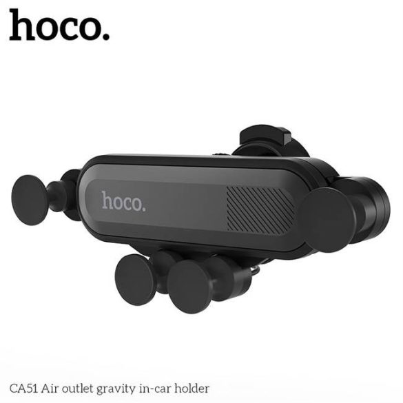 HOCO autós tartó Levegőkimenet Gravity CA51 fekete