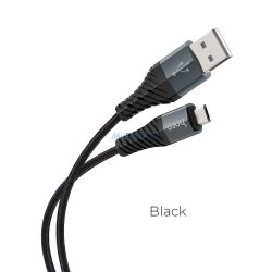 Hoco X38 COOL USB-A - microUSB kábel 1m - fekete