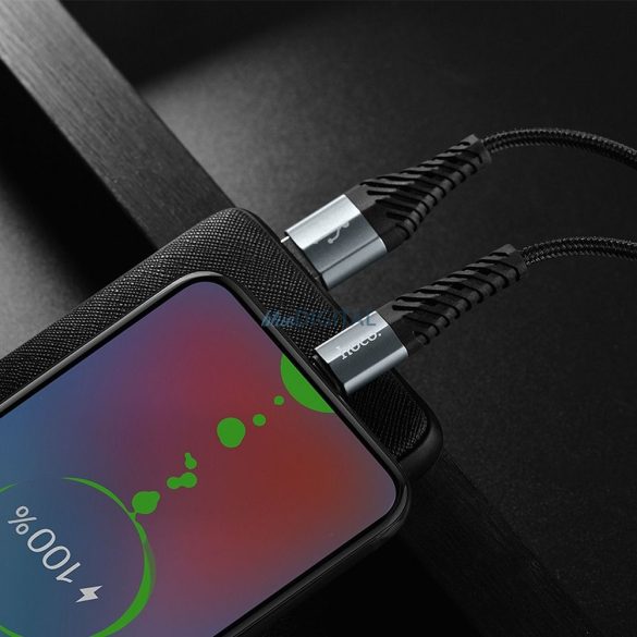 Hoco X38 COOL USB-A - microUSB kábel 1m - fekete
