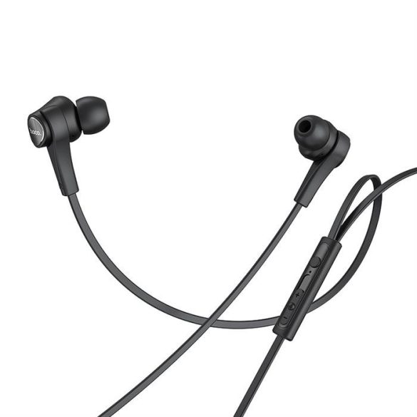 HOCO fülhallgató Jack 3,5 mm mikrofonnal szenvedéllyel M66 fekete