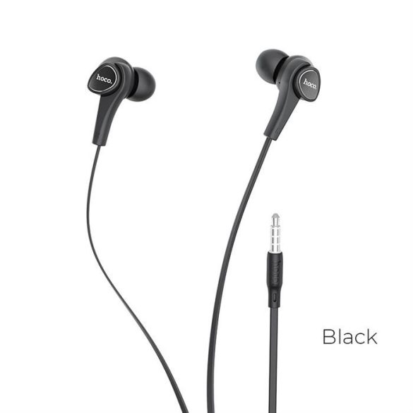 HOCO fülhallgató Jack 3,5 mm mikrofonnal szenvedéllyel M66 fekete