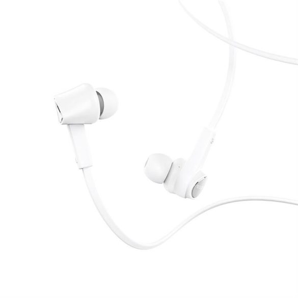 HOCO fülhallgató Jack 3,5mm mikrofonnal szenvedéllyel M66 fehér
