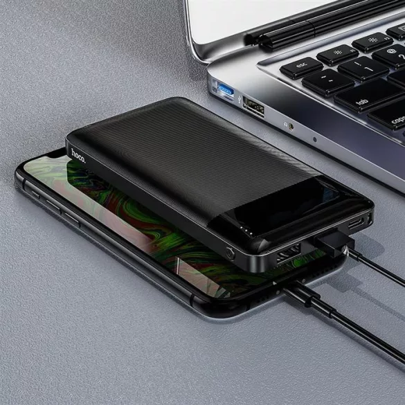 Power Bank Hoco 10 000MAH LCD 2A Easy Travel J72 fekete
