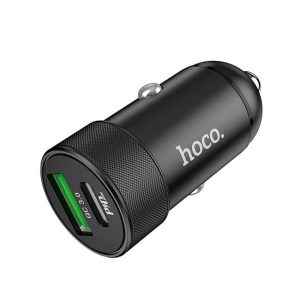 HOCO autós töltő Power Delivery PD20W + USB QC3.0 Z32B fekete