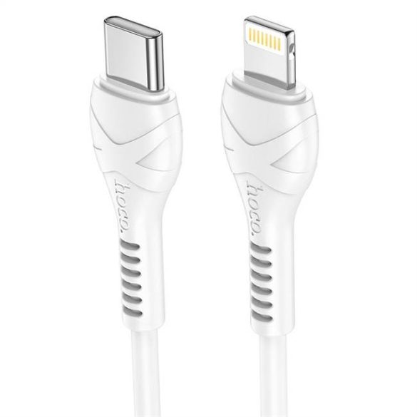 HOCO kábel Type-c iPhone Lightning 8 pin csatlakozóval - Power Delivery gyorstöltő PD20W X55 fehér