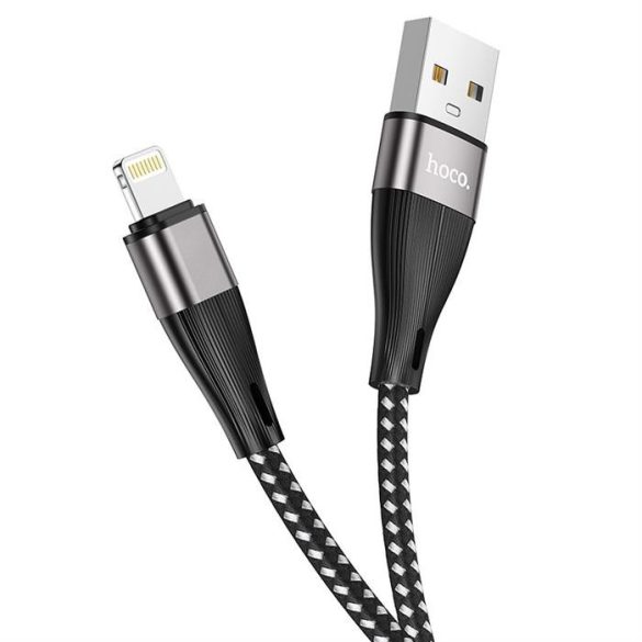 HOCO kábel USB Iphone lightning 8-pin 2,4a áldás x57 1 méter fekete