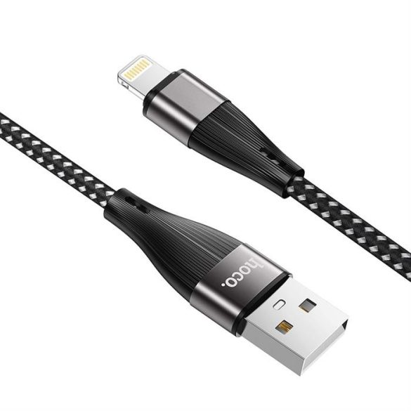 HOCO kábel USB Iphone lightning 8-pin 2,4a áldás x57 1 méter fekete