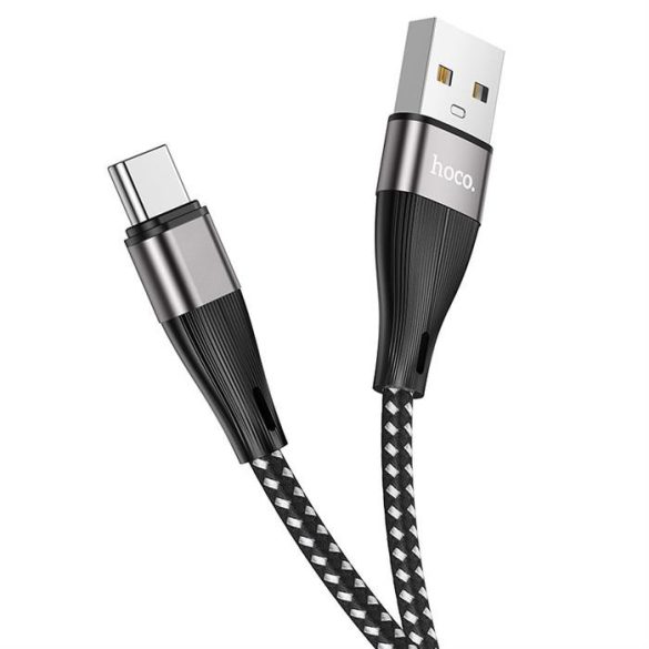 HOCO kábel USB type-c 3a áldás x57 1 méter fekete