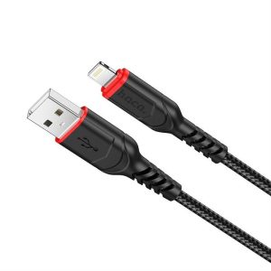 HOCO kábel USB Iphone lightning 8-pin 2,4a Victory x59 1 méter fekete