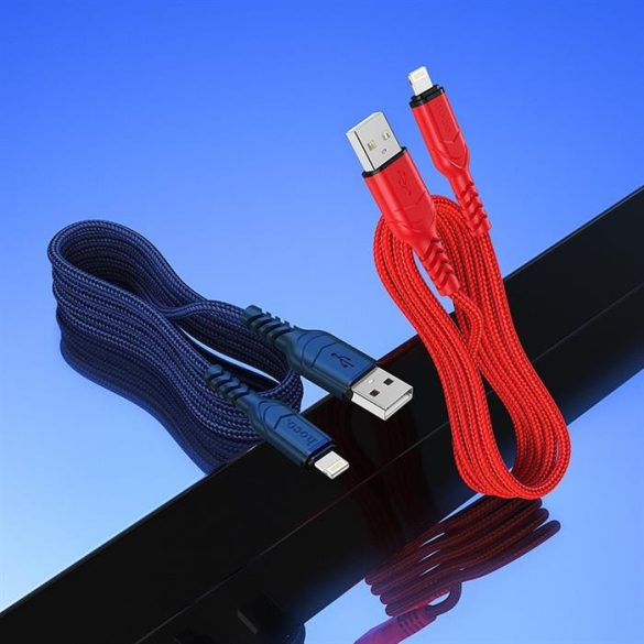 HOCO kábel USB Iphone lightning 8-pin 2,4a Victory x59 1 méter kék