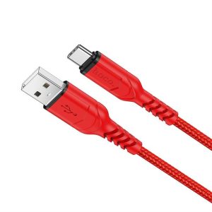 HOCO kábel USB tipp a C 3A Victory x59 1 méter piros