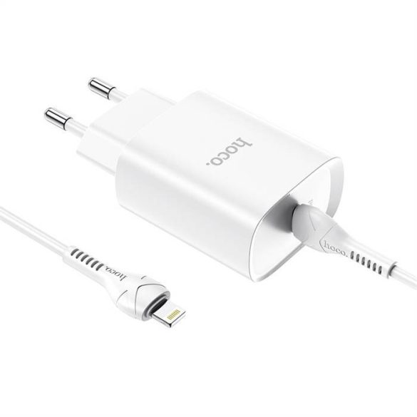 HOCO töltő type-c PD20W Gyors töltő Smart töltő kábellel iPhone lightning 8-pin N14 fehér