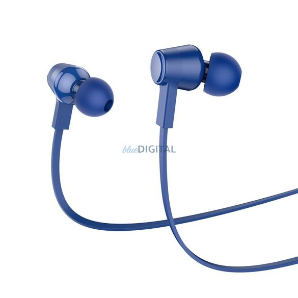 HOCO drót fülhallgató 3,5 mm-es jack mikrofonnal M86 kék
