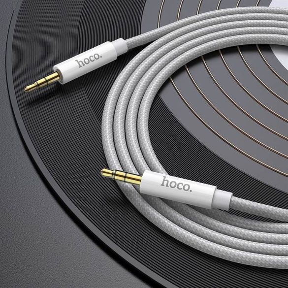 HOCO kábel 3,5 mm -es audio a Jack 3,5mm UPA19 2M ezüst