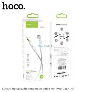 HOCO kábel AUX Audio Jack 3,5mm Type-Cra UPA19 1m ezüst