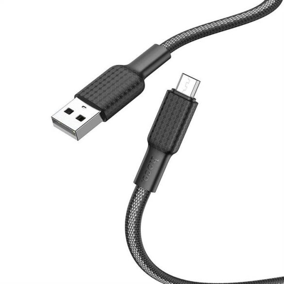 Hoco kábel usb -tól mikro 2,4a jaeger x69 1m fekete fehér