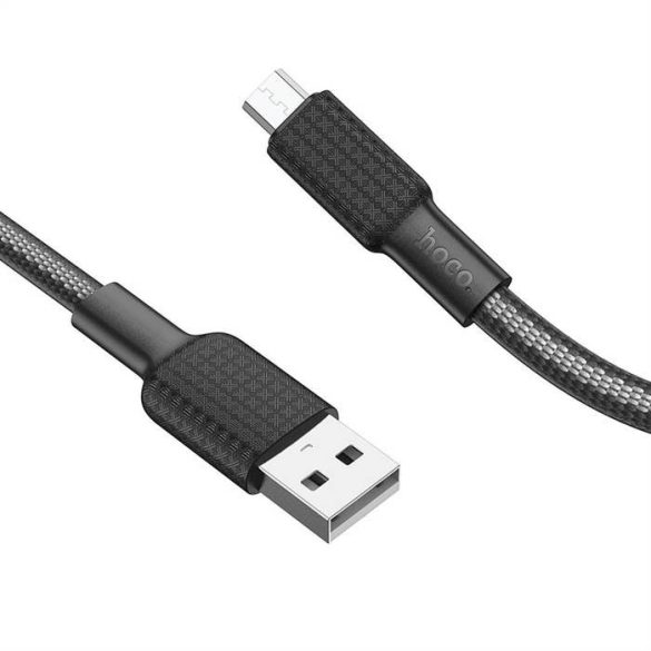 Hoco kábel usb -tól mikro 2,4a jaeger x69 1m fekete fehér