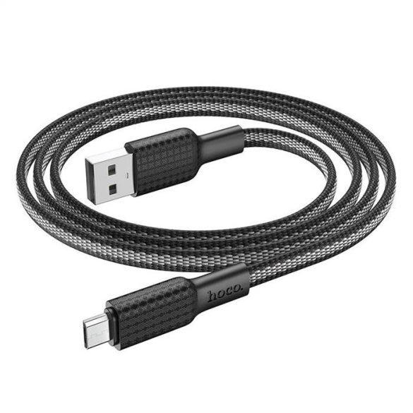 Hoco kábel usb -tól mikro 2,4a jaeger x69 1m fekete fehér