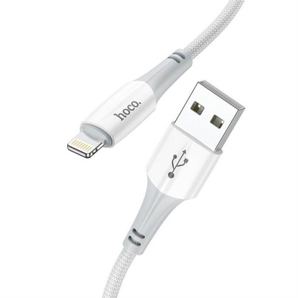 HOCO CABLE USB Iphone  lightning 8-pin 2,4a komp x70 1m fehér