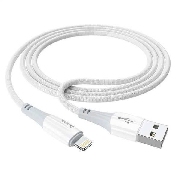 HOCO CABLE USB Iphone  lightning 8-pin 2,4a komp x70 1m fehér