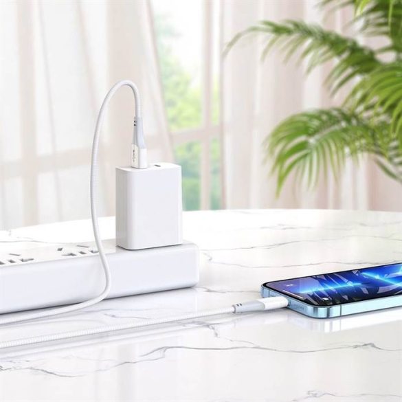 HOCO CABLE USB Iphone  lightning 8-pin 2,4a komp x70 1m fehér