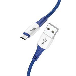 HOCO kábel usb -mikro 2,4A komp x70 1m kék