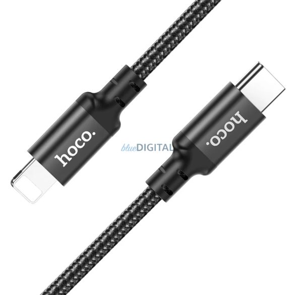 HOCO kábel Type-C kábel iPhone Lightning 8-pin fekete 3 m
