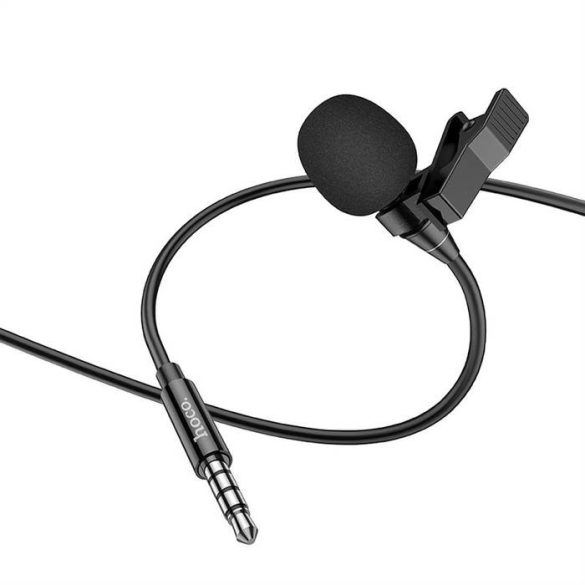 HOCO mikrofonnal mobil audio dugóhoz Jack 3,5 mm L14 fekete