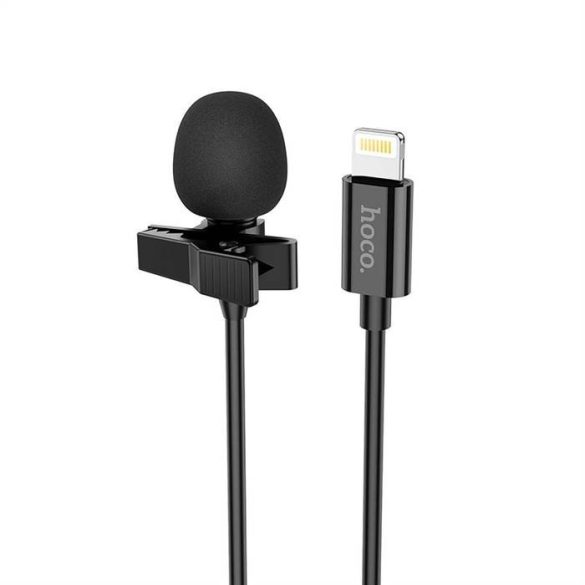 HOCO mikrofonnal mobil audio dugóhoz iPhone lightning 8-PIN L14 fekete