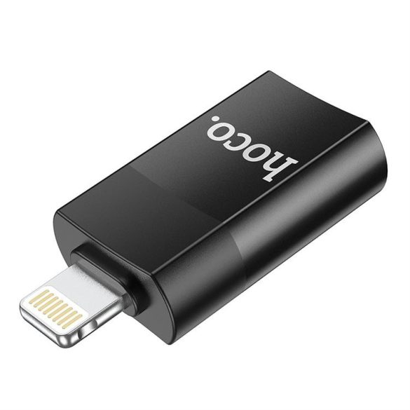 HOCO adapter OTG az USB A (nő) -től a  lightning 8-PIN UA17 fekete