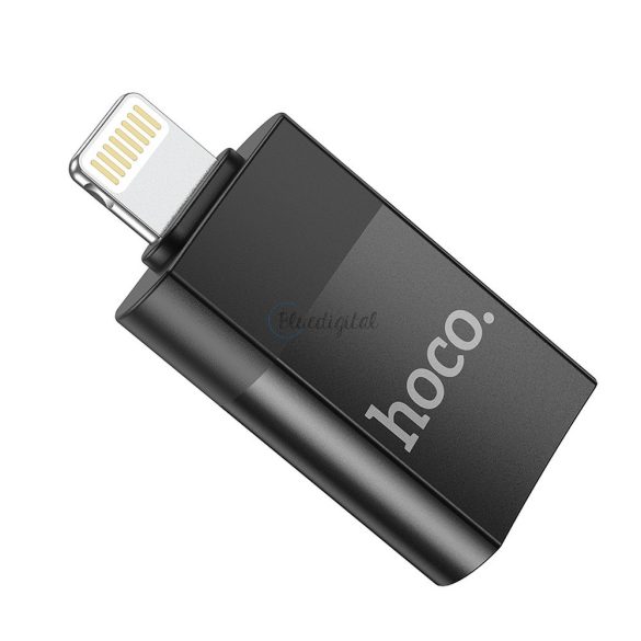 HOCO adapter OTG az USB A (nő) -től a  lightning 8-PIN UA17 fekete