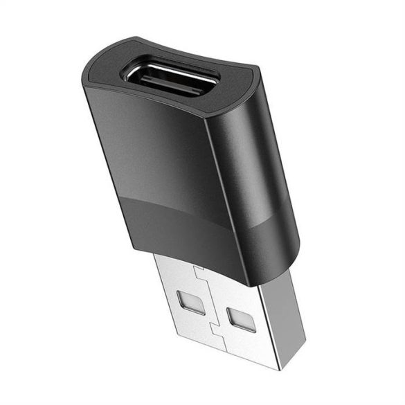 HOCO adapter OTG az USB A -ból (nő) a C UA17 fekete típusig