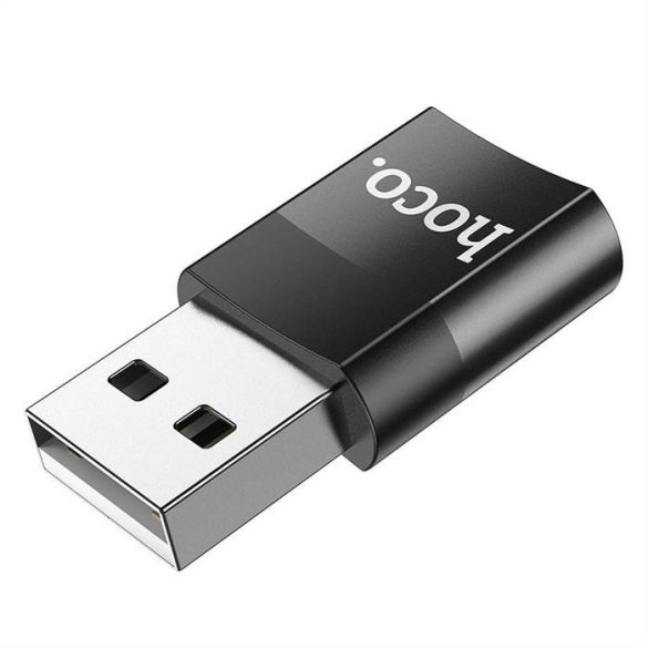 HOCO adapter OTG az USB A -ból (nő) a C UA17 fekete típusig