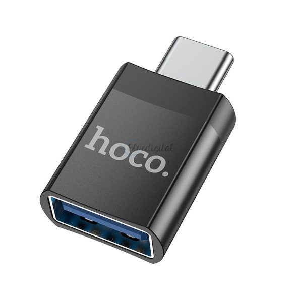 HOCO adapter OTG az USB A -ból (nő) a C UA17 fekete típusig