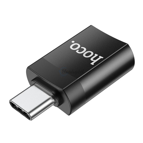 HOCO adapter OTG az USB A -ból (nő) a C UA17 fekete típusig