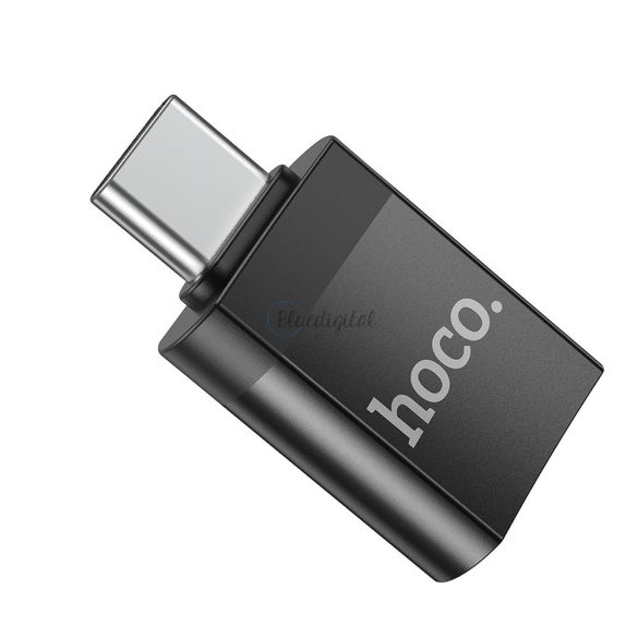 HOCO adapter OTG az USB A -ból (nő) a C UA17 fekete típusig