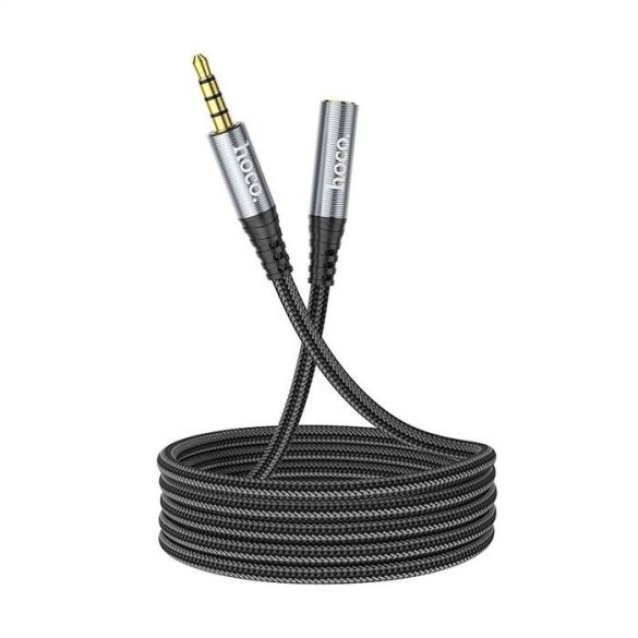 HOCO kábel 3,5 mm -es audio hosszabbító kábel apa vagy anya 1m fekete