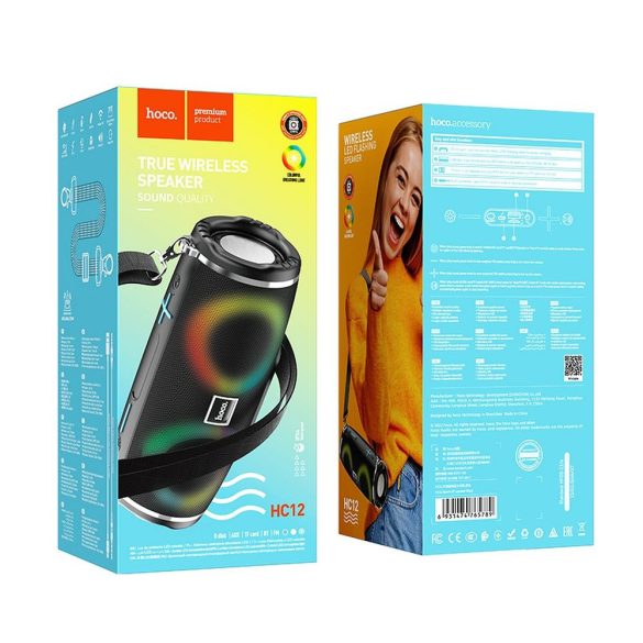 HOCO hangszóró bluetooth HC12 sport fekete