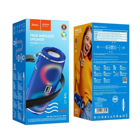 HOCO hangszóró bluetooth HC12 sport kék