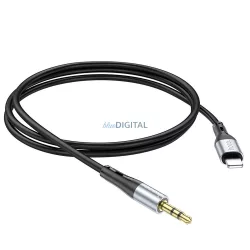 HOCO kábel AUX Jack 3,5 mm és Lightning UPA22 1 m fekete