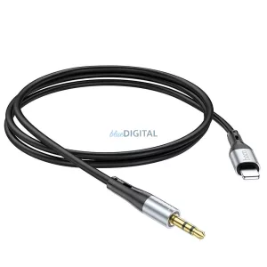 HOCO kábel AUX Jack 3,5 mm és Lightning UPA22 1 m fekete