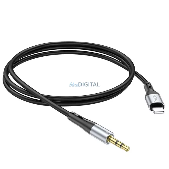 HOCO kábel AUX Jack 3,5 mm és Lightning UPA22 1 m fekete