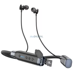   HOCO vezeték nélküli fülhallgató bluetooth nyakba akasztható ES62 fekete