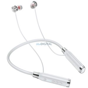Hoco ES62 TWS bluetooth vezeték nélküli fülhallgató nyakpánttal - világosszürke