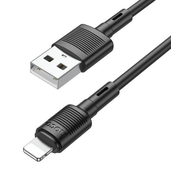 HOCO kábel USB iPhone Lightning 8-pin 2,4A Victory X83 1m fekete