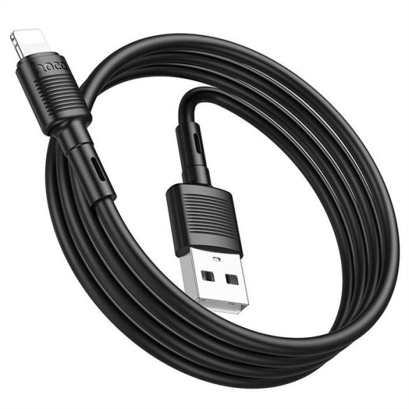 HOCO kábel USB iPhone Lightning 8-pin 2,4A Victory X83 1m fekete